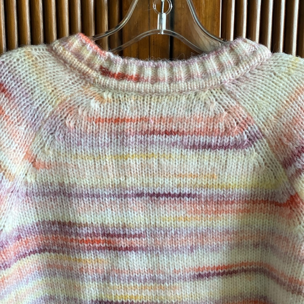 Loft Multi Colored Raglan Sweater - Picture 8 of 11
